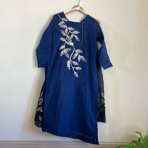 Dark blue indian party dress. It’s little darker than in pictures!